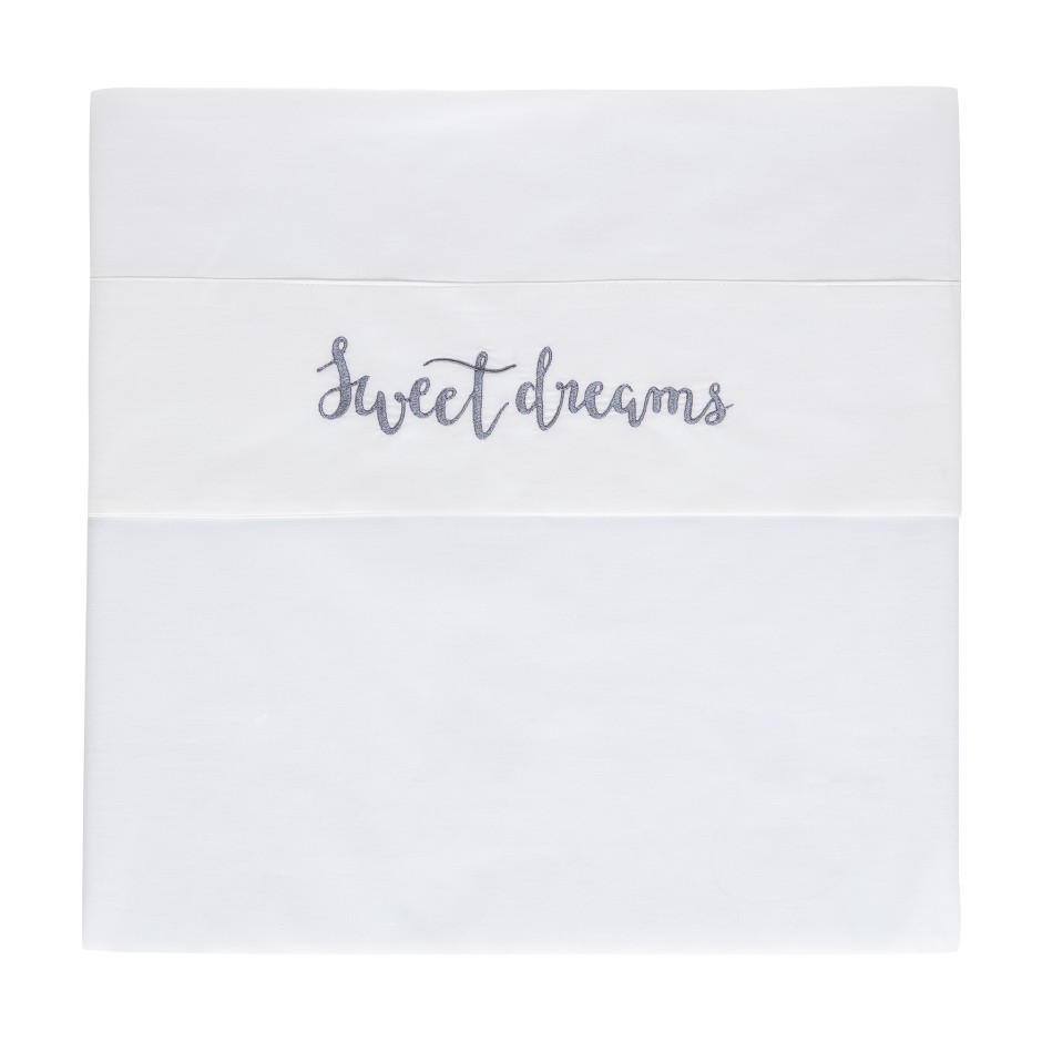 Afb: Cot bed sheet 100x150 cm Sweet Dreams - Cot bed sheet 100x150 cm Sweet Dreams